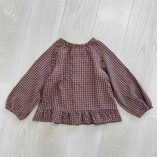 ザラ(ZARA)のZARA KIDS  ギンガムチェック ブラウス(ブラウス)