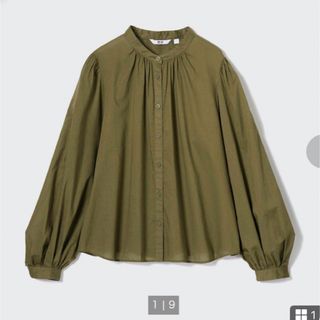 ユニクロ(UNIQLO)のユニクロコットンボリュームスリーブブラウス(シャツ/ブラウス(長袖/七分))