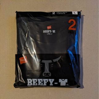 ヘインズ(Hanes)のHanes ビーフィーT 2枚 ブラック L(Tシャツ/カットソー(半袖/袖なし))