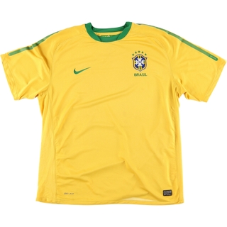 ナイキ(NIKE)の古着 ナイキ NIKE DRI-FIT CBF ブラジルサッカー連盟 メッシュ サッカーユニフォーム ゲームシャツ メンズXL /eaa442257(Tシャツ/カットソー(半袖/袖なし))