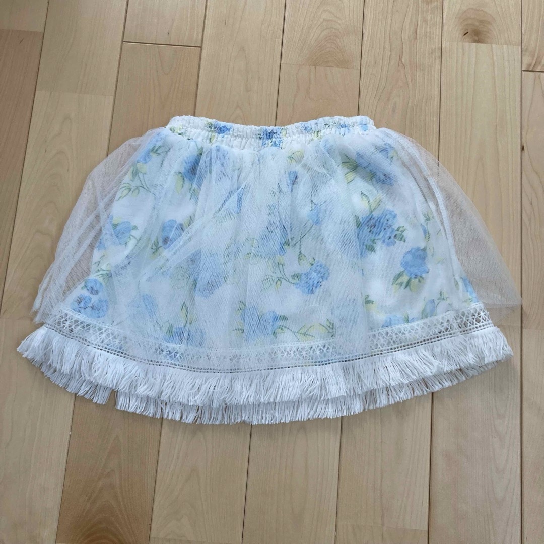 120cm チュールスカート キッズ/ベビー/マタニティのキッズ服女の子用(90cm~)(スカート)の商品写真