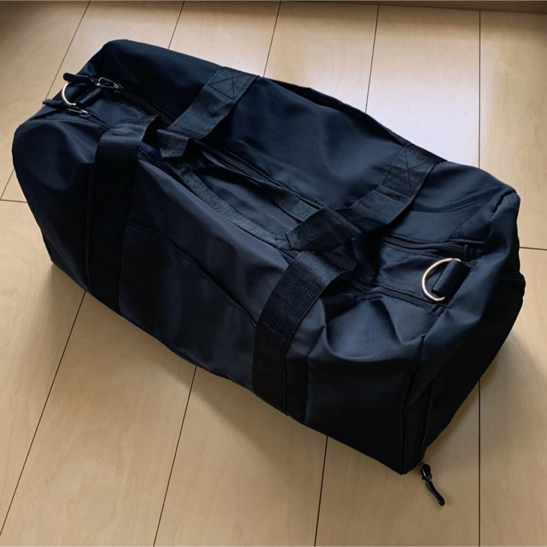 旅行バック　ボストンバッグ　大容量　　旅行　軽量　くつ　バッグ メンズのバッグ(ボストンバッグ)の商品写真