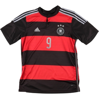 アディダス(adidas)の古着 アディダス adidas CLIMA COOL ドイツ代表 ヘンリーネック サッカーユニフォーム ゲームシャツ メンズL /eaa442263(Tシャツ/カットソー(半袖/袖なし))