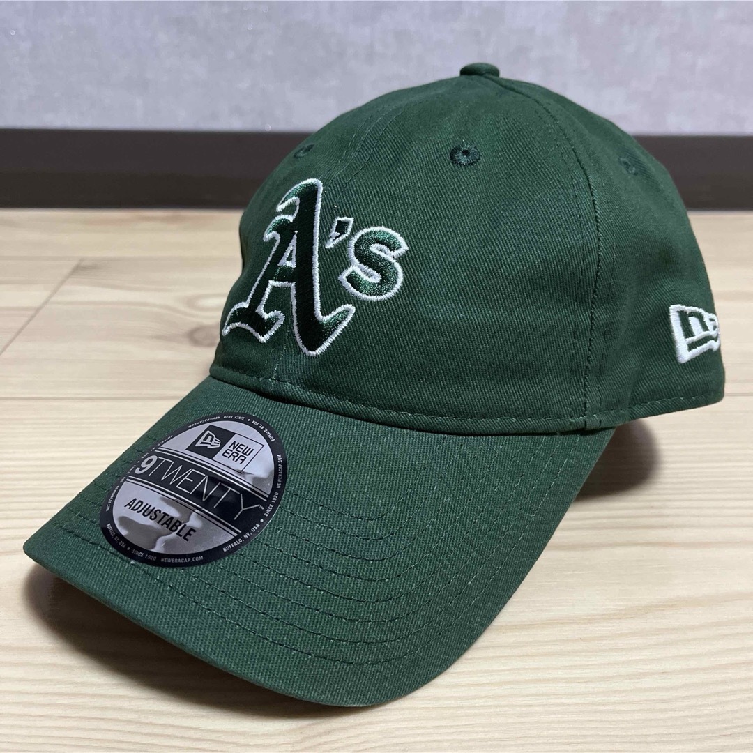 NEW ERA(ニューエラー)のニューエラ　NEW ERA アスレチックス　A'S　キャップ　グリーン メンズの帽子(キャップ)の商品写真