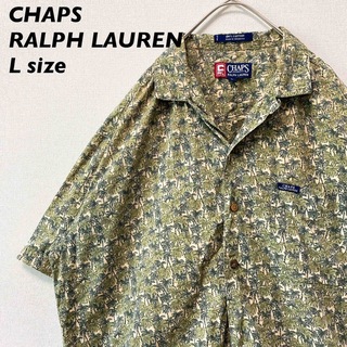 チャップス(CHAPS)のCHAPS ラルフローレン　アロハシャツ　ハワイアン　総柄　ヤシの木　男女兼用(シャツ)