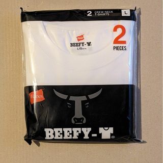 ヘインズ(Hanes)のHanes ビーフィーT 2枚 ホワイト L(Tシャツ/カットソー(半袖/袖なし))