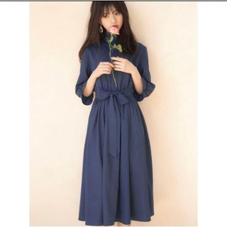 グレイル(GRL)の[美品]齋藤飛鳥(乃木坂46) ベルト付きキャンディスリーブワンピース(ひざ丈ワンピース)