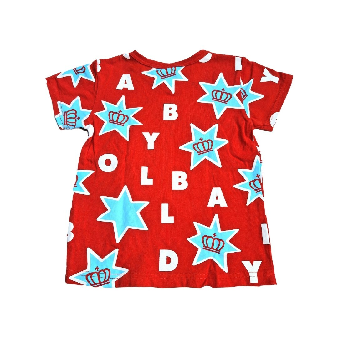 BABYDOLL(ベビードール)のBABYDOLL ロゴプリント半袖Tシャツ レッド 赤 キッズ 110cm キッズ/ベビー/マタニティのキッズ服男の子用(90cm~)(Tシャツ/カットソー)の商品写真
