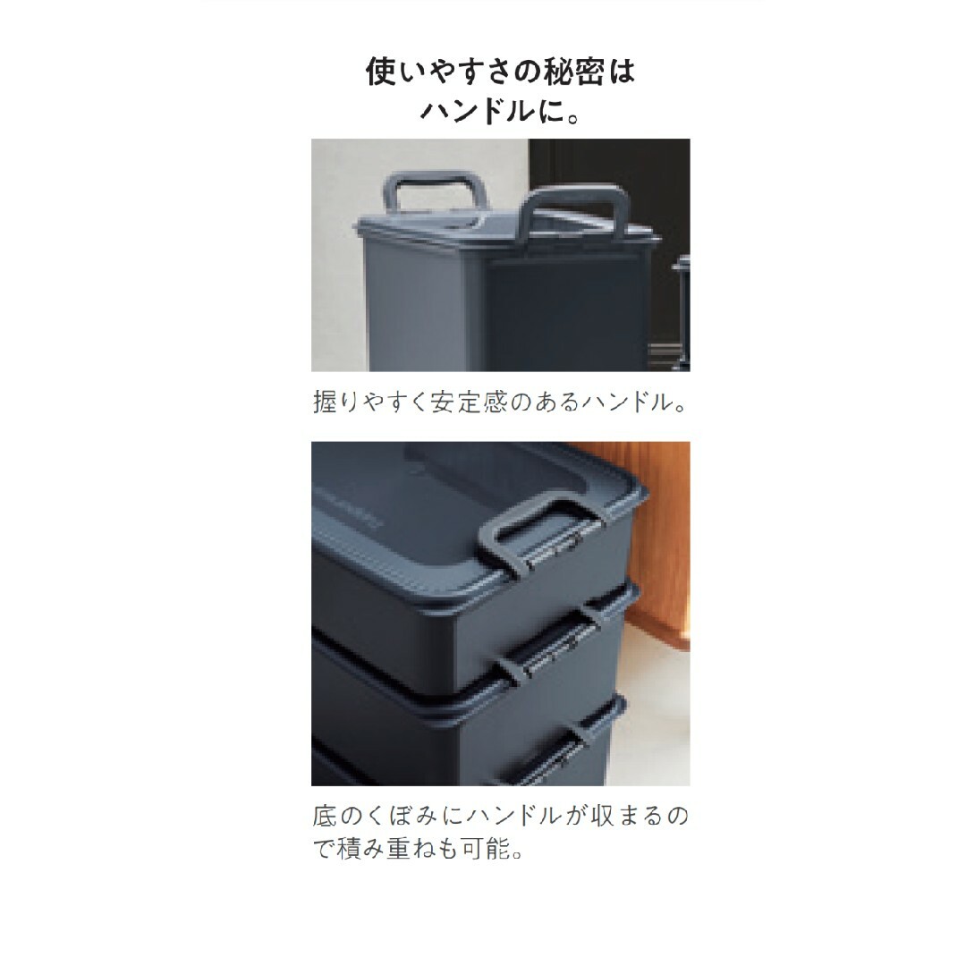 TupperwareBrands(タッパーウェア)のTupperwareハンドルコンテナースリム17.7Lサイズ インテリア/住まい/日用品の収納家具(ケース/ボックス)の商品写真