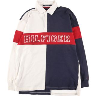 トミーヒルフィガー(TOMMY HILFIGER)の古着 トミーヒルフィガー TOMMY HILFIGER 長袖 ラガーシャツ メンズM /eaa441374(シャツ)