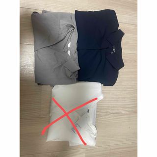 ユニクロ(UNIQLO)のユニクロ　レーヨン　ブラウス　XS  2枚セット　新品(シャツ/ブラウス(長袖/七分))