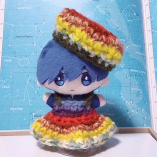 ちぃぬい用　レインボードレスセット(あみぐるみ)