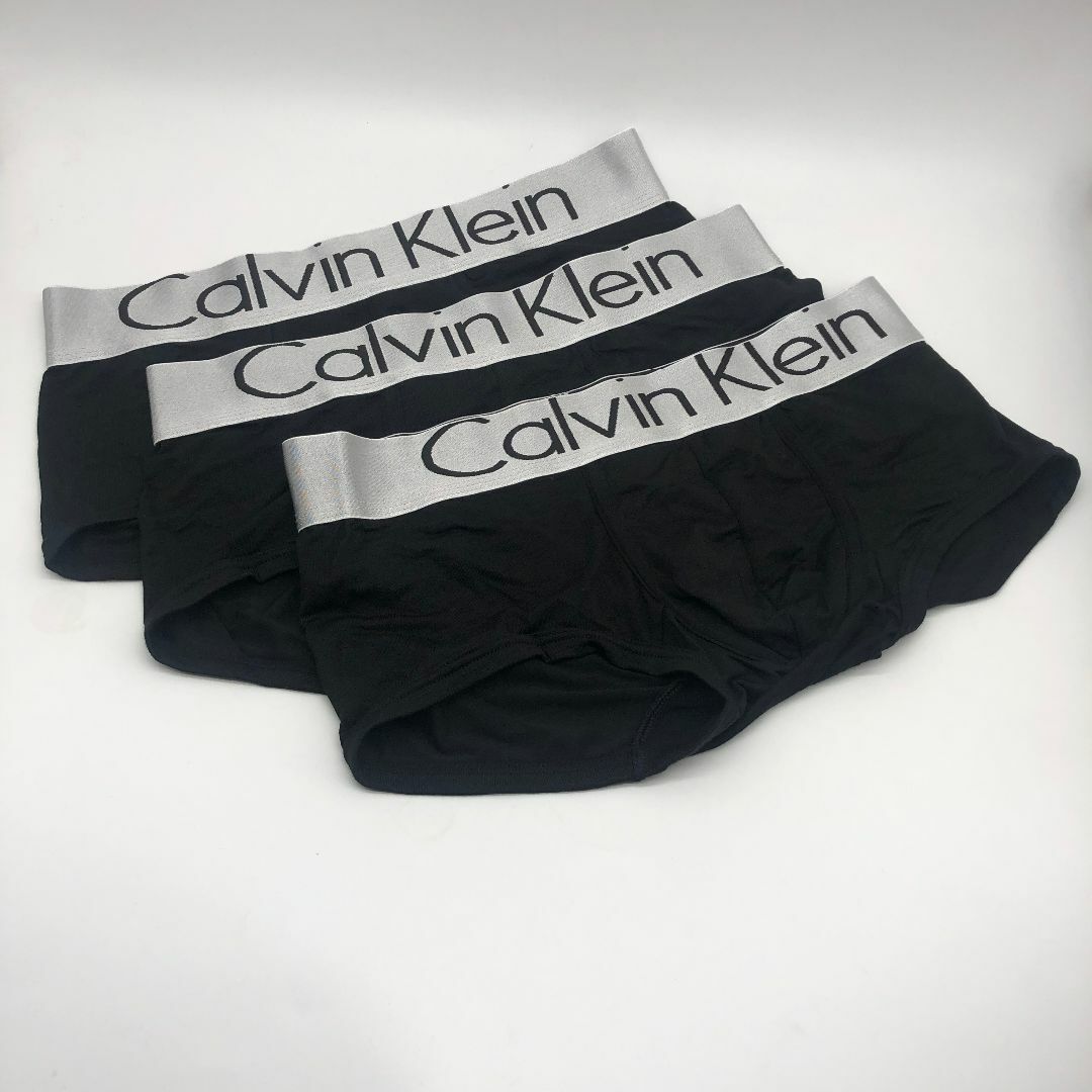 ck Calvin Klein(シーケーカルバンクライン)の カルバンクライン　ボクサーパンツセット　XL　黒3点セット メンズのアンダーウェア(ボクサーパンツ)の商品写真