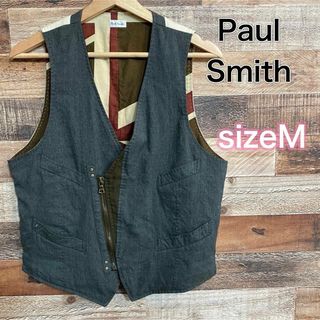 ポールスミス(Paul Smith)のポールスミス　ウール　ベスト　ユニオンジャック　ダブル　メンズM(ベスト)