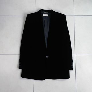 サンローラン(Saint Laurent)の美品！【Saint Laurent】2021AW ベロア テーラードジャケット(テーラードジャケット)