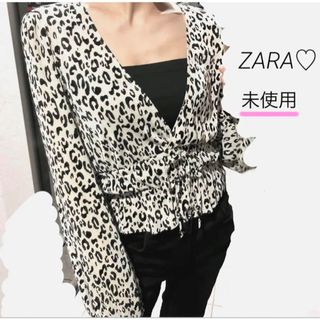 ZARA - 未使用　ZARA♡ブラウス　レオパード　長袖　薄手