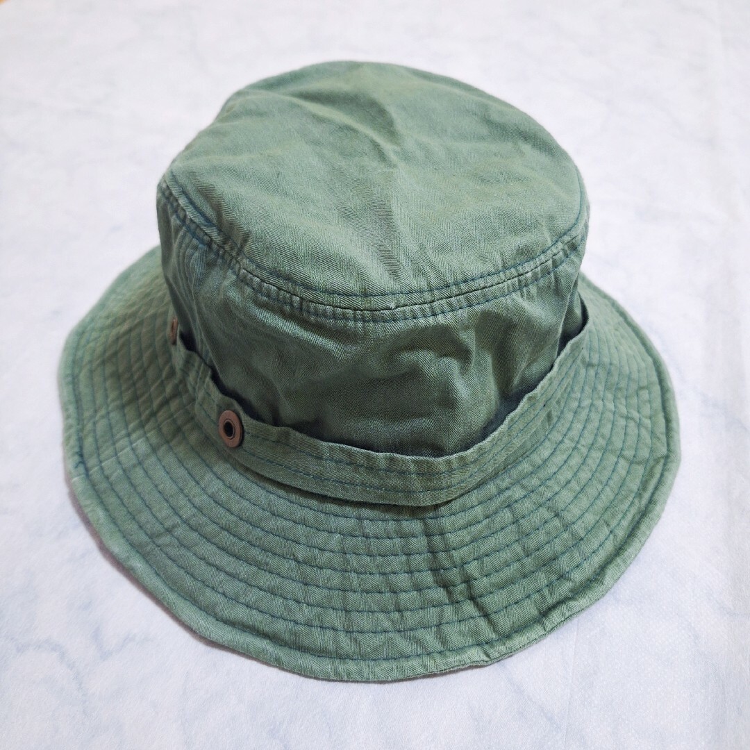 ★匿名配送★ バケットハット 男女兼用 カーキ 緑 UV対策 日焼け対策 レディースの帽子(ハット)の商品写真