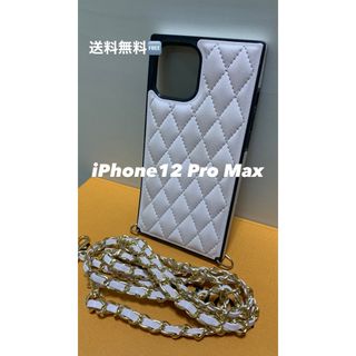 iPhone12 Pro Max ケース　チェーン付(iPhoneケース)