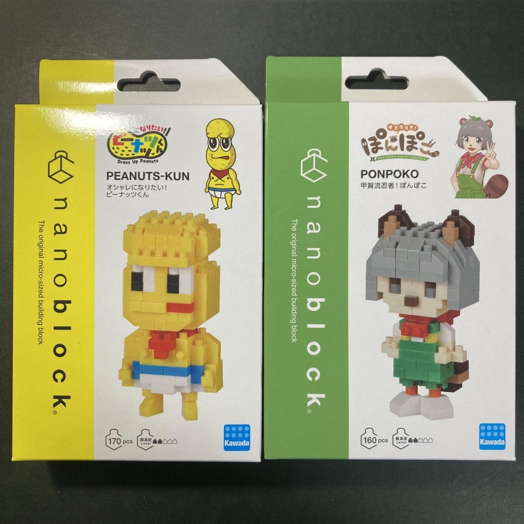 ぽこピー✩ぽんぽこ✩ピーナッツくん✩nanoblock✩ナノブロック✩未開封 キッズ/ベビー/マタニティのおもちゃ(積み木/ブロック)の商品写真