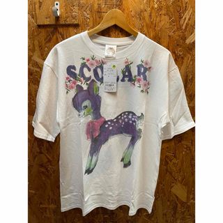 スカラー(ScoLar)のscolar   スカラー　　142704：Re:ロゴ花メルヘンバンビTシャツ(Tシャツ(半袖/袖なし))