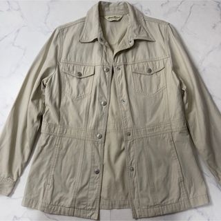 エディーバウアー(Eddie Bauer)のエディーバウワー ミリタリージャケット ボタンダウン ジャケット(ミリタリージャケット)