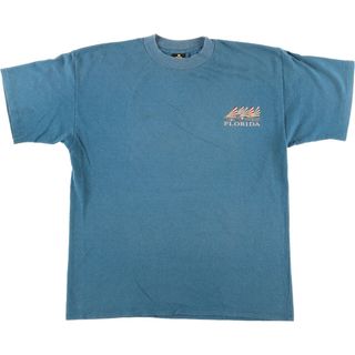 古着 90年代 H.L.MILLER プリントTシャツ USA製 メンズXL ヴィンテージ /eaa442168(Tシャツ/カットソー(半袖/袖なし))