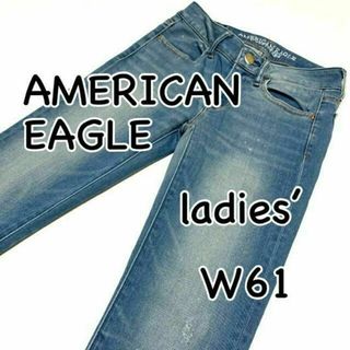 アメリカンイーグル(American Eagle)のアメリカンイーグル JEGGING US0 SHORT ダメージ加工(デニム/ジーンズ)