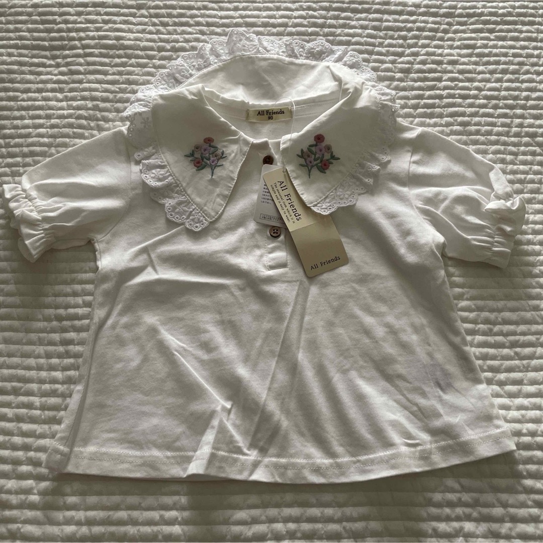 【新品未使用】バースデイ　半袖　90 キッズ/ベビー/マタニティのキッズ服女の子用(90cm~)(Tシャツ/カットソー)の商品写真