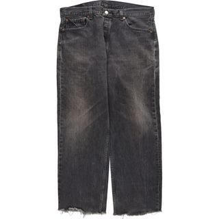 リーバイス(Levi's)の古着 90年代 リーバイス Levi's 501-0659 先染め ブラックデニム ストレートデニムパンツ カナダ製 メンズw37 ヴィンテージ /eaa446011(デニム/ジーンズ)