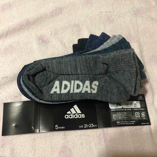 新品　adidas アディダス靴下5足組　21〜23(ソックス)