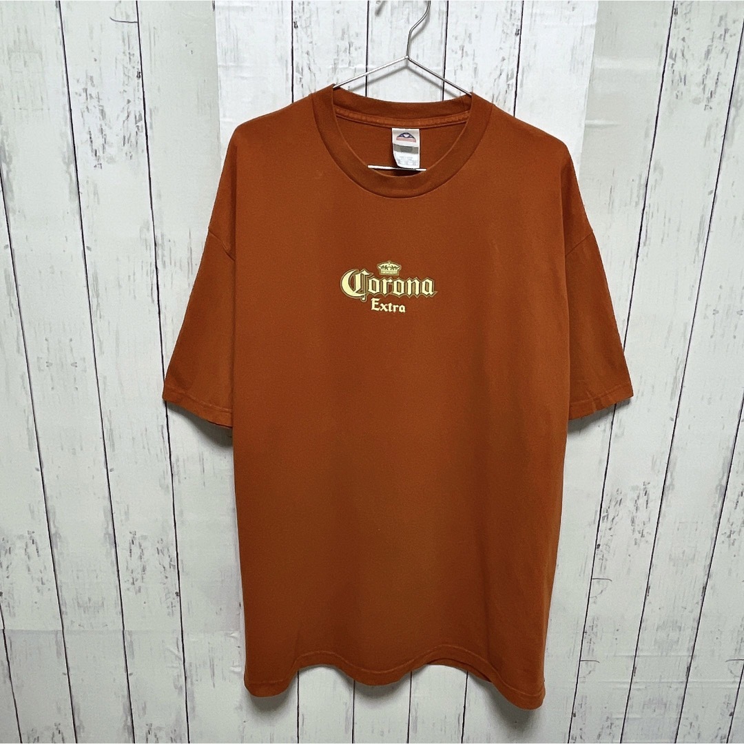 VINTAGE(ヴィンテージ)のALSTYLE　90s　Tシャツ　XL　テラコッタ　コロナビール　USA古着 メンズのトップス(Tシャツ/カットソー(半袖/袖なし))の商品写真