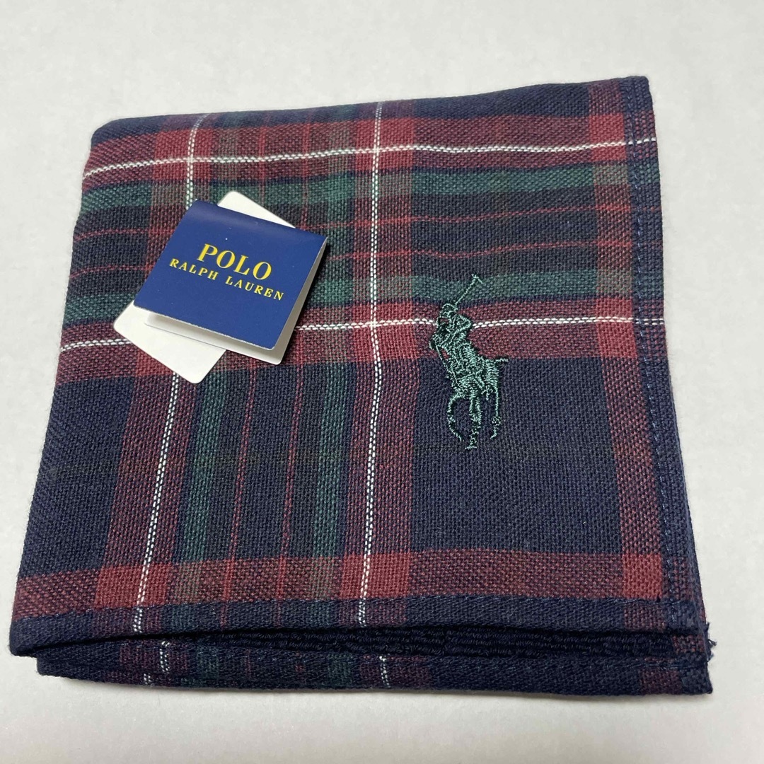 POLO ラルフローレン　タオルハンカチ メンズのファッション小物(ハンカチ/ポケットチーフ)の商品写真
