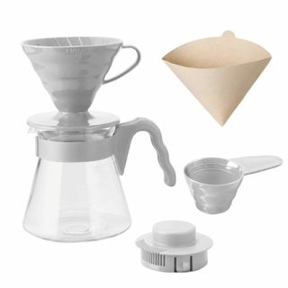 HARIO(ハリオ) V60コーヒーサーバー02 セット ペールグレー 1-4杯(容器)