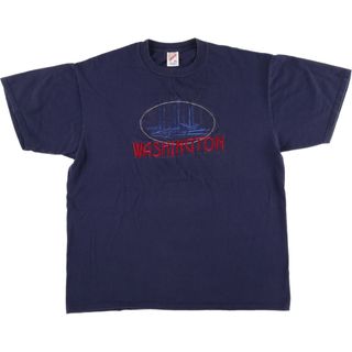 ジャージーズ(JERZEES)の古着 90年代 ジャージーズ Jerzees 刺繍Tシャツ USA製 メンズXL ヴィンテージ /eaa442163(Tシャツ/カットソー(半袖/袖なし))