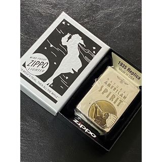 zippo アメリカンスピリット 1935レプリカ 2連続両面加工 2014年製(その他)