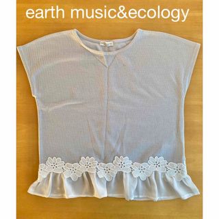 アースミュージックアンドエコロジー(earth music & ecology)のused アースミュージックアンドエコロジー　カットソー　レディースS 相当(カットソー(半袖/袖なし))