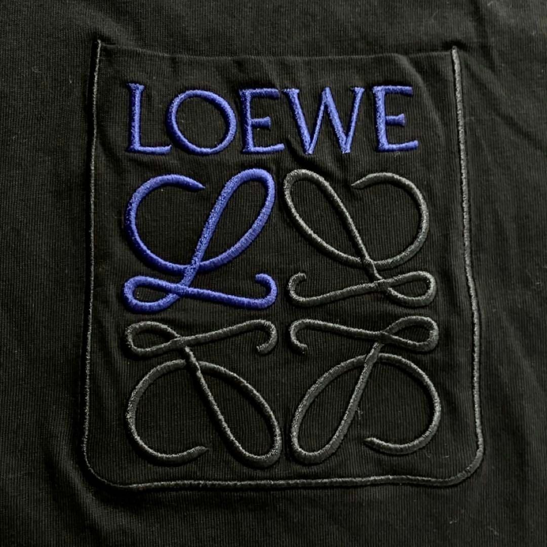 LOEWE(ロエベ)の【超希少XLサイズ】LOEWE ロエベ アナグラム 刺繍ロゴ ポケット Tシャツ メンズのトップス(Tシャツ/カットソー(半袖/袖なし))の商品写真