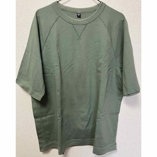 ユニクロ(UNIQLO)のUNIQLO  Tシャツ　半袖　ラグラン　カーキ(Tシャツ/カットソー(半袖/袖なし))