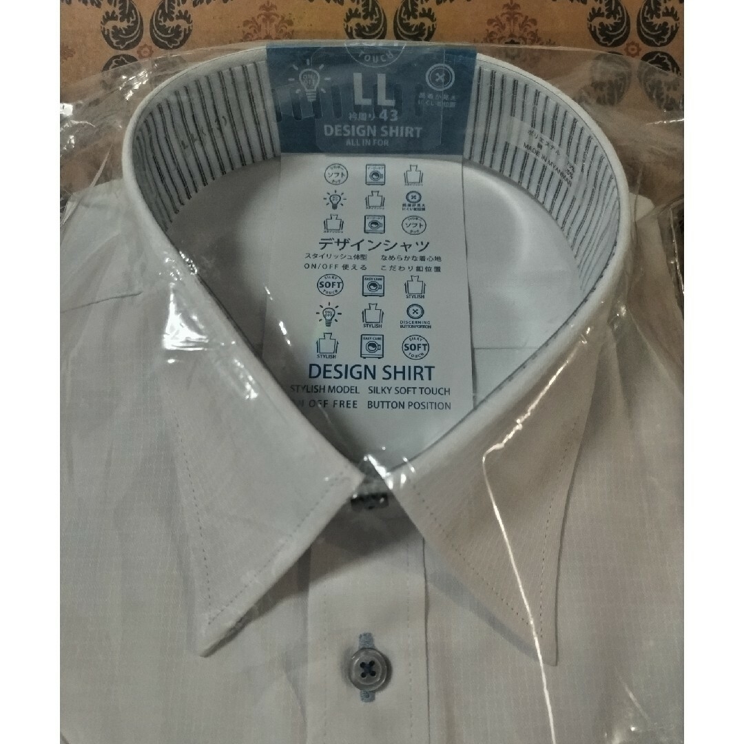 新品　LL(43)　半袖　ワイシャツ　形態安定 メンズのトップス(シャツ)の商品写真