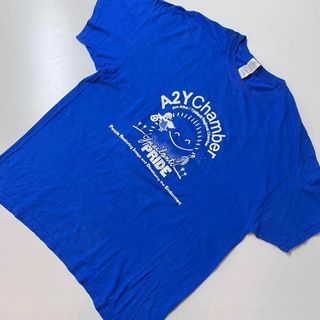 ギルタン(GILDAN)のUS 輸入　Tシャツ　GILDAN ギルダン　ブルー　青　XLサイズ　古着(Tシャツ/カットソー(半袖/袖なし))