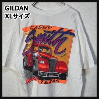 ギルタン(GILDAN)の【ギルダン】半袖Tシャツ　車　カーレース　クラシックカー　白T　テキサス74(Tシャツ/カットソー(半袖/袖なし))