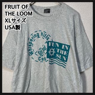 フルーツオブザルーム(FRUIT OF THE LOOM)のフルーツオブザルームUSA製半袖Tシャツ ガールスカウト寄せ書き　ビンテージ47(Tシャツ/カットソー(半袖/袖なし))