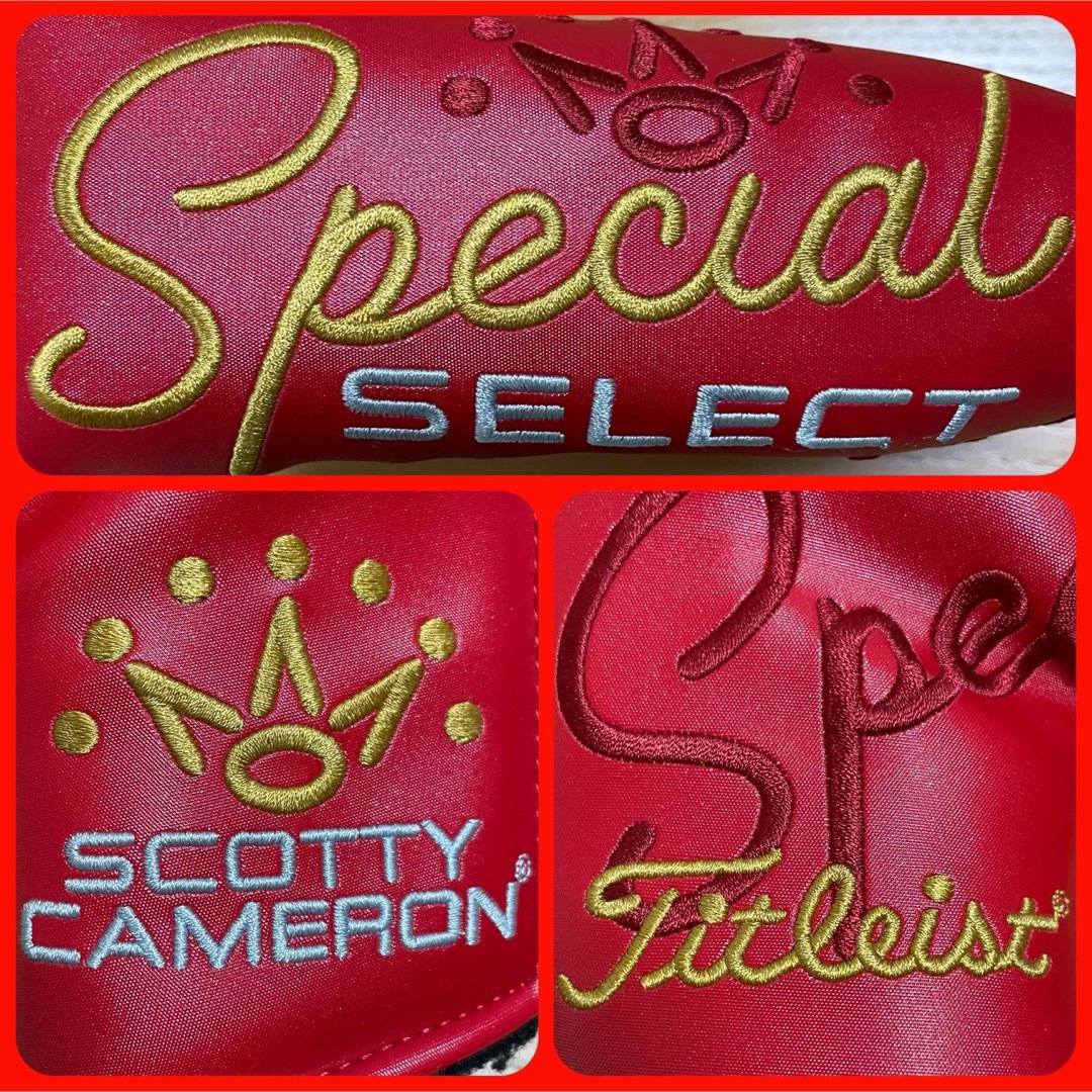 Scotty Cameron(スコッティキャメロン)の希少未使用品 スペシャルセレクト純正パターカバー ヘッドカバー赤 タイトリスト スポーツ/アウトドアのゴルフ(クラブ)の商品写真