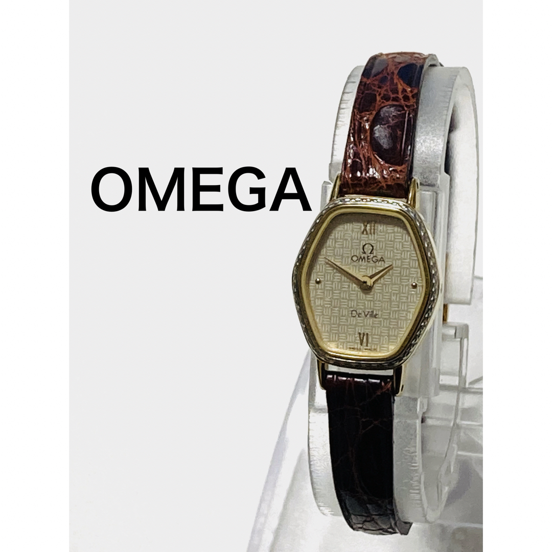 OMEGA(オメガ)の美品！　OMEGA オメガ　デビル　プッシュ式　尾錠純正　レディース腕時計 レディースのファッション小物(腕時計)の商品写真