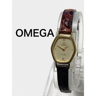 オメガ(OMEGA)の美品！　OMEGA オメガ　デビル　プッシュ式　尾錠純正　レディース腕時計(腕時計)