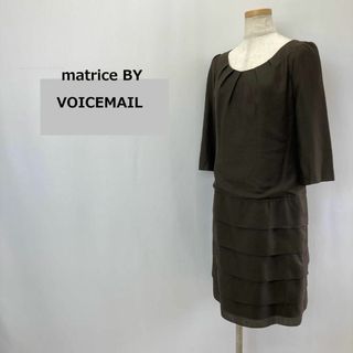 VOICEMAIL - マトリーチェ バイ ヴォイスメール 7分袖　シフォン　ワンピース レディース