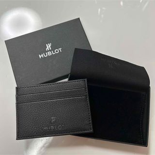 ウブロ(HUBLOT)の非売品 HUBLOT ウブロ レザー カードケース 名刺入れ ブラック(名刺入れ/定期入れ)