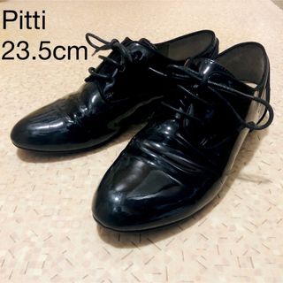 Pitti ピッティ レースアップ シューズ ヒール 23.5cm エナメル