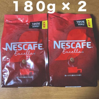 ネスレ(Nestle)のネスレ ネスカフェエクセラ コーヒー つめかえ袋 １８０g × ２袋(コーヒー)
