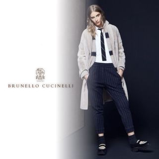 ブルネロクチネリ(BRUNELLO CUCINELLI)のL28★極上モニーレ装飾つき ラムムートンコート ブルネロクチネリ(毛皮/ファーコート)